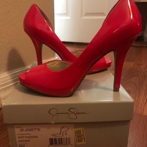 Hot Fuchsia Patent Jessica Simpson Shoes